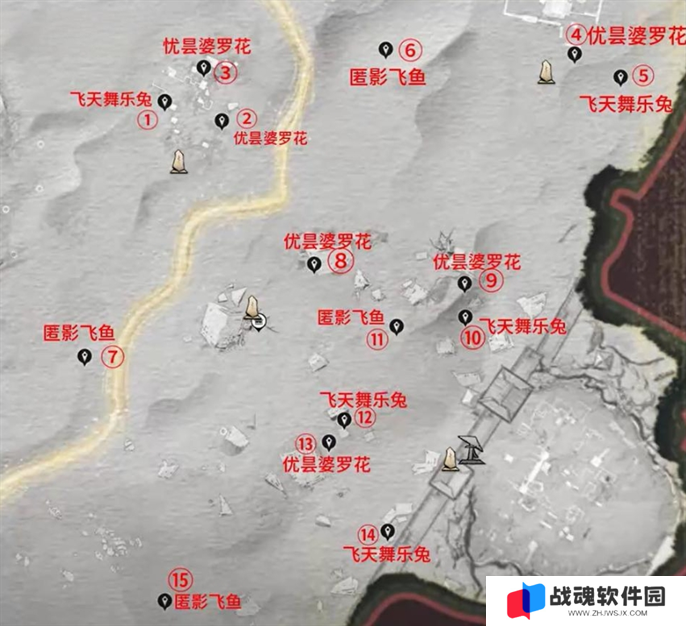 燕云十六声河西蹊跷全收集位置图图四