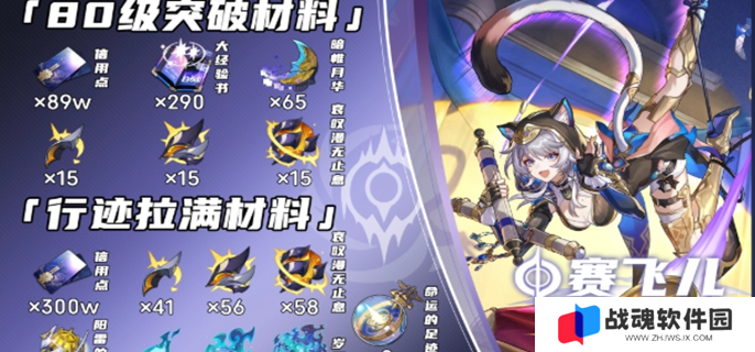 崩坏星穹铁道赛飞儿养成材料图一 崩坏星穹铁道赛飞儿养成材料图一
